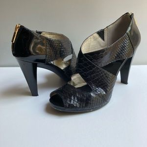 Michael Kors Leather Snakeskin Heels
